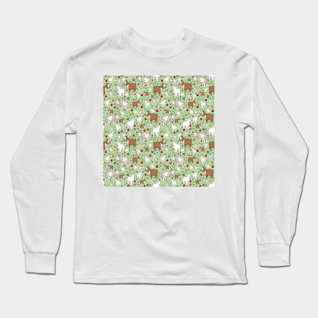 Goats Long Sleeve T-Shirt by nemki